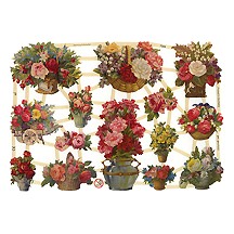 Mixed Victorian Bouquet Scraps ~ Germany